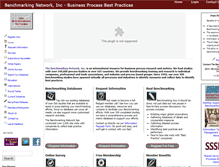 Tablet Screenshot of benchmarkingnetwork.com